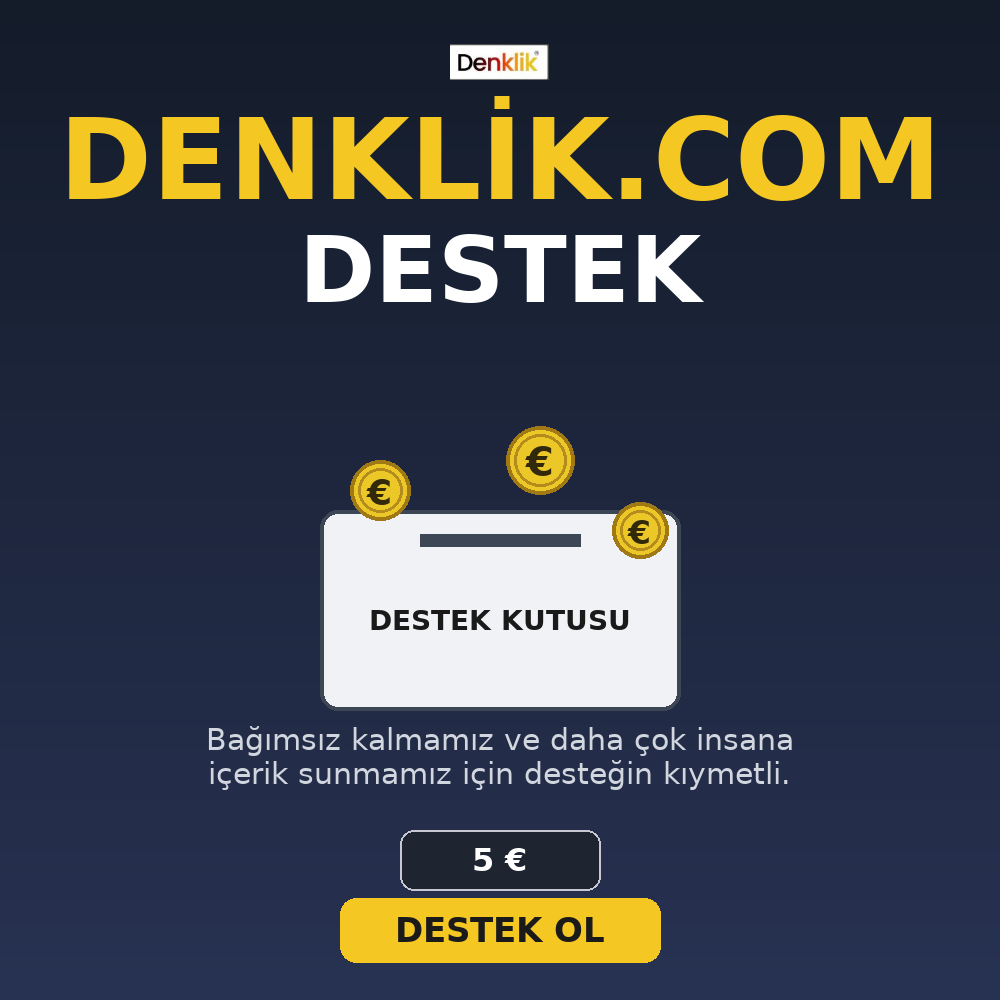 Denklik.com’a Destek Olmak İstiyorum